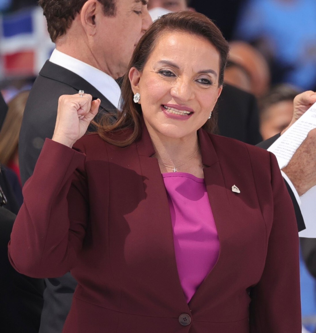 Xiomara Castro at her presidential inauguration