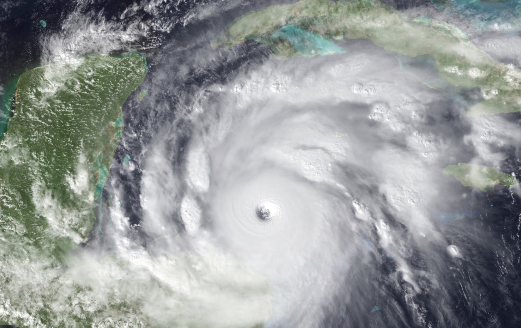 GOES satellite image of Hurricane Mitch over the western Caribbean, 26 October 1998