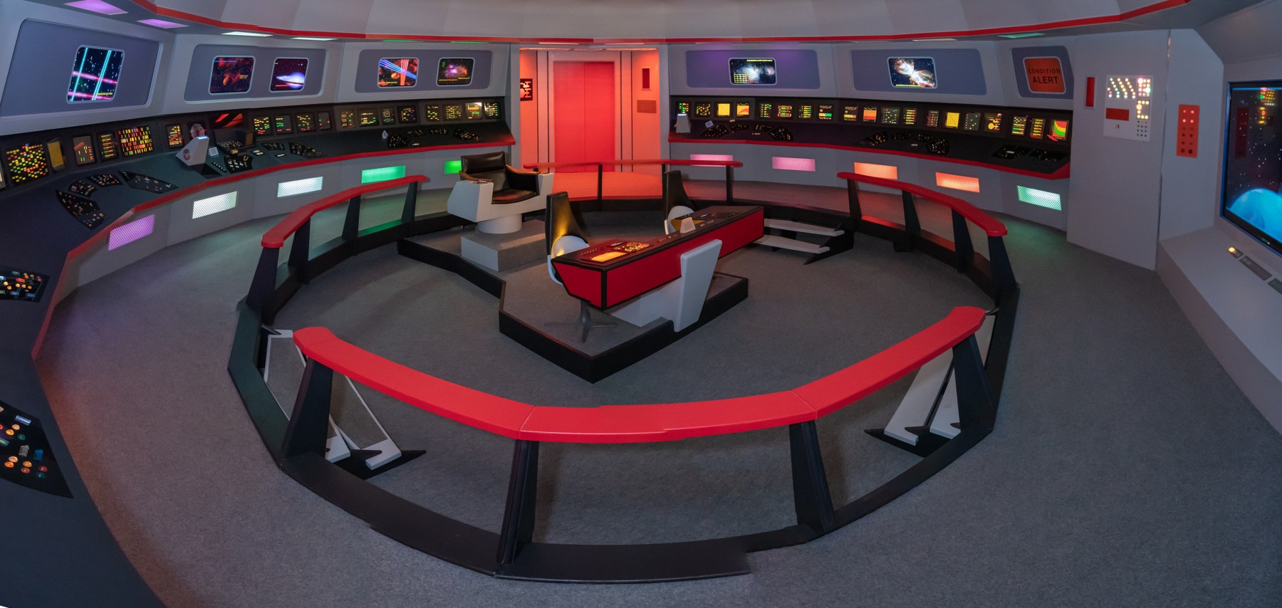 The bridge set of the USS Enterprise from Star Trek: The Original Series